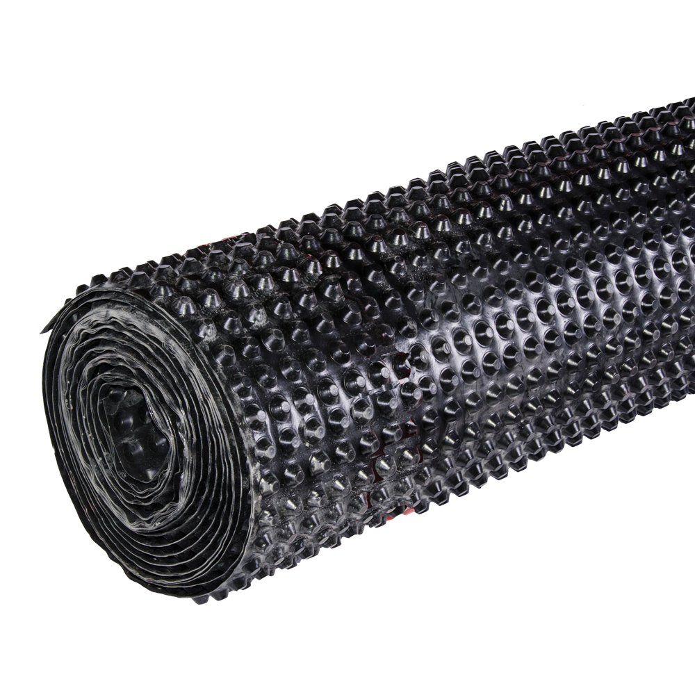 Membrana cu crampoane protectie fundatie, Drain 400 g/mp, 1 x 20 m