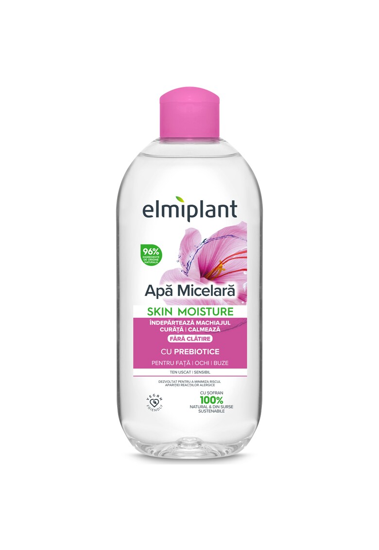Apa micelara  pentru ten uscat & sensibil -pentru fata - ochi si buze - cu Prebiotice - 400 ml