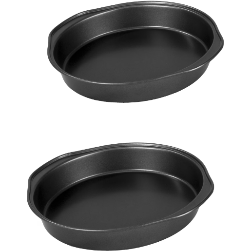Oferte la Set 2 Tavi Cuptor Rotunde 24X21.5X4Cm Negru
