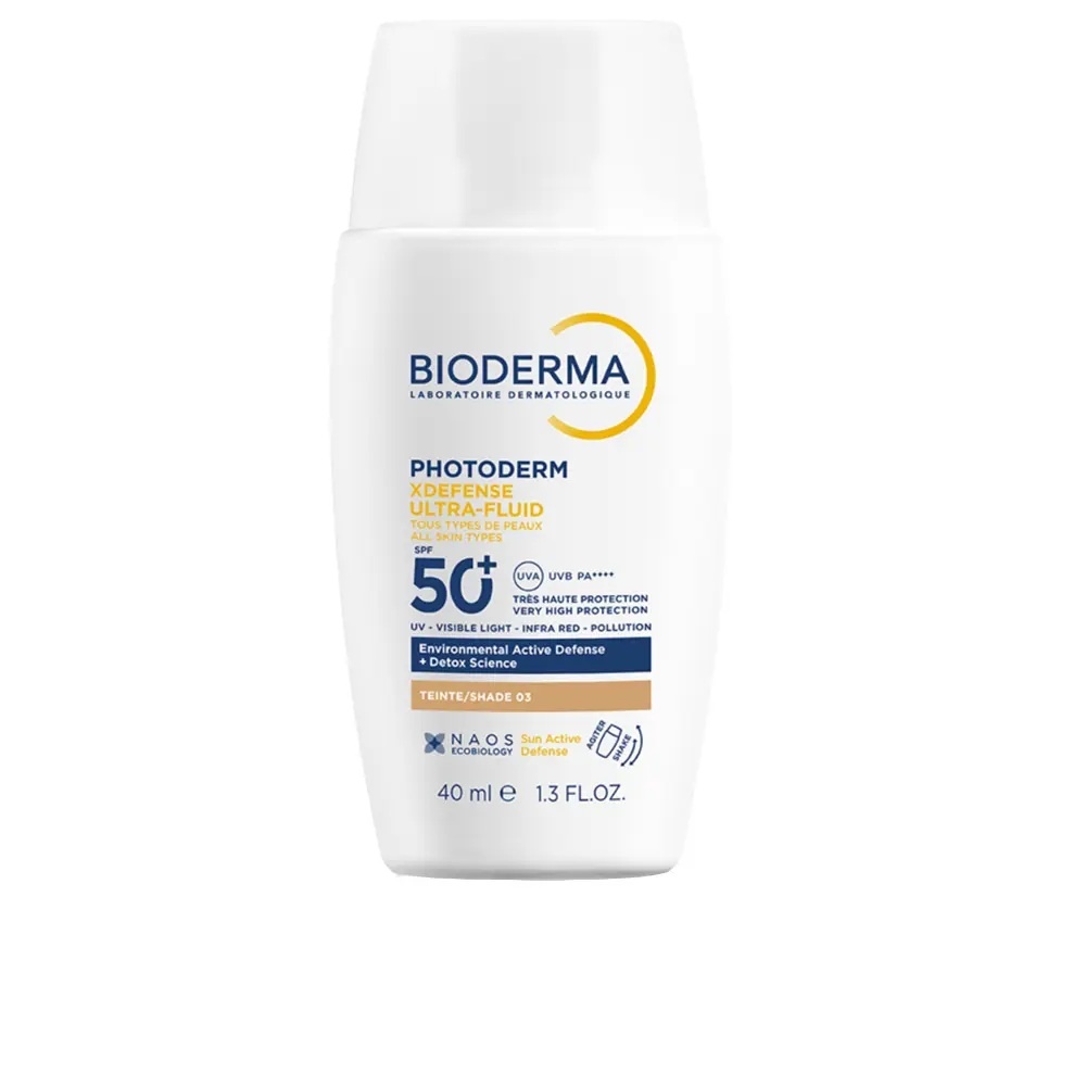 Fluid colorat de fata Ultra SPF50+ Bioderma Photoderm Xdefense, Fototip 3, 40 ml