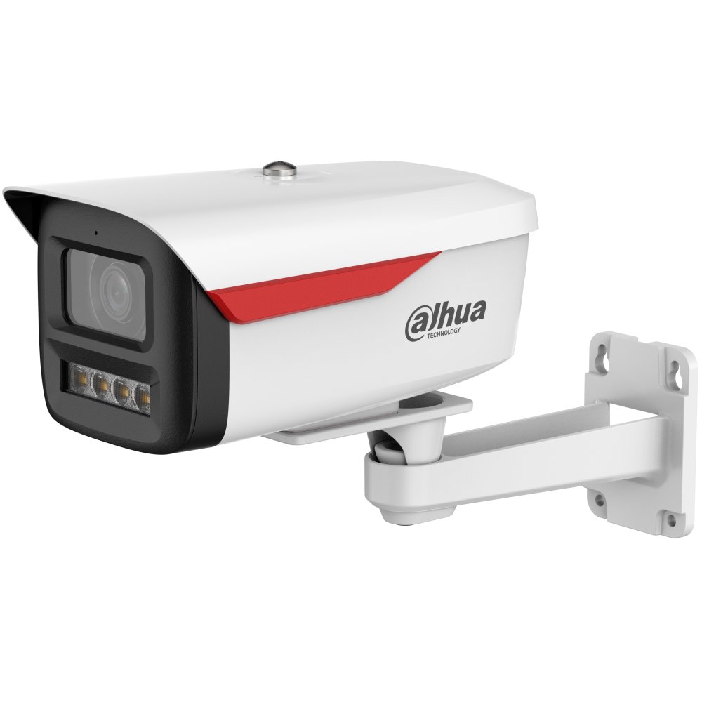 Camera IP Dahua WizColor IPC-HFW2449M-S-LED-0360B-B-PRO, 4MP, lentila 3.6mm, lumina calda 50m, microfon, PoE, IP67