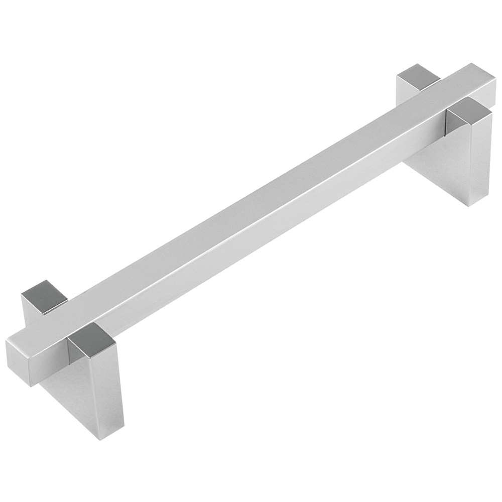 Maner mobila cu terminatii din aluminiu, FA 26176, crom/ crom mat, 160 mm