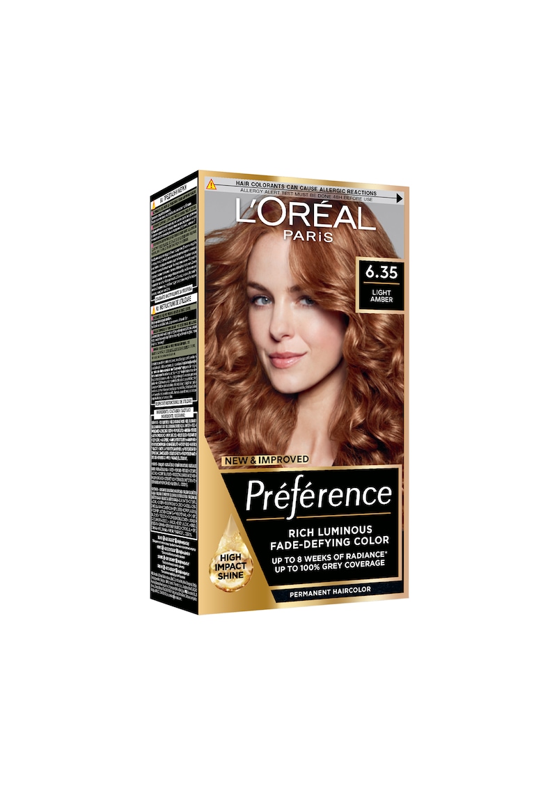 Vopsea de par permanenta cu amoniac  Preference - Havane