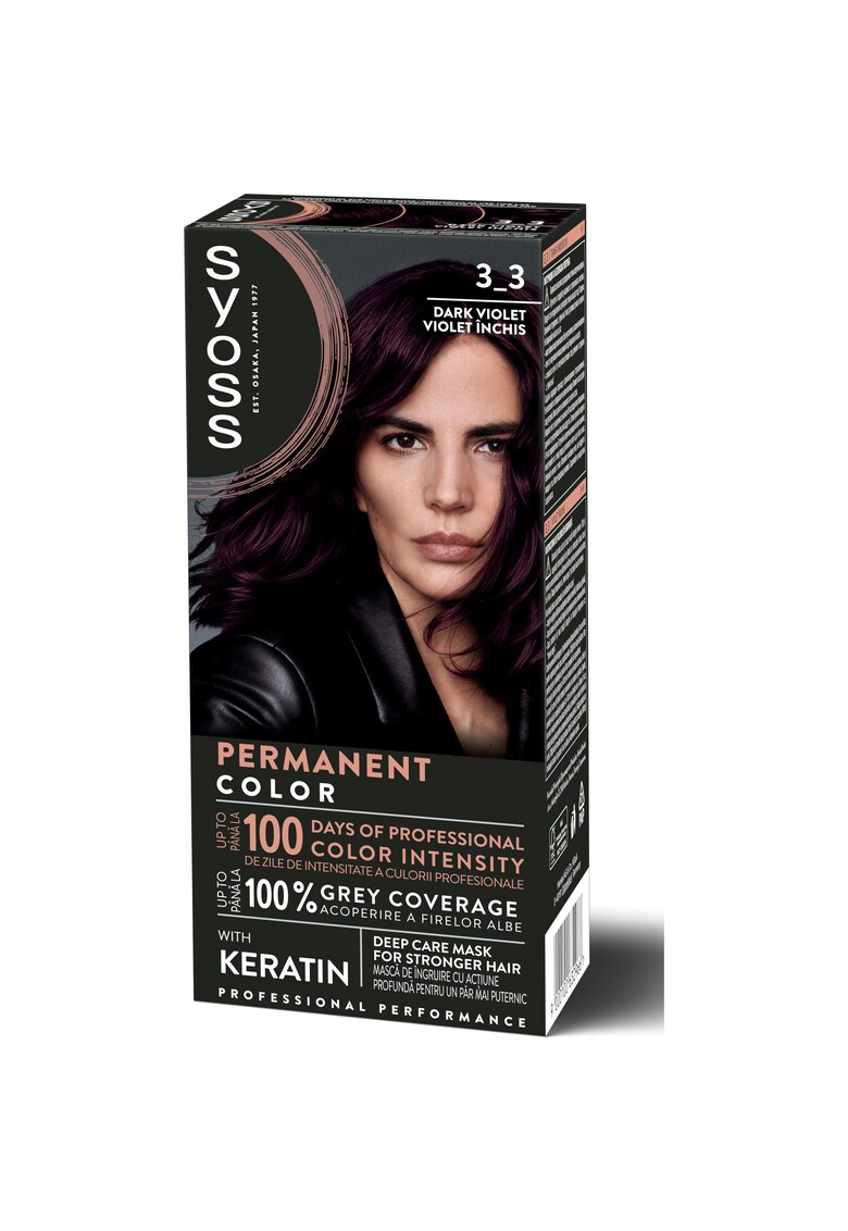 Vopsea de par permanenta  Color Baseline 115 ml - Violet inchis