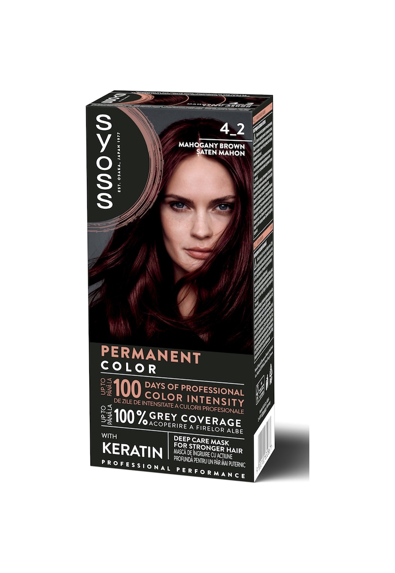 Vopsea de par permanenta  Color Baseline 115 ml - Saten mahon