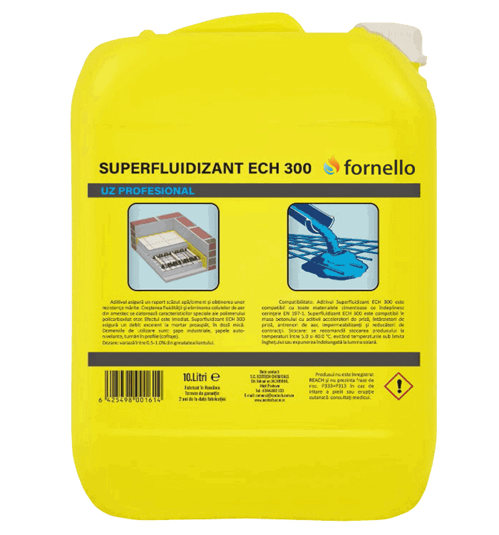 Aditiv fluidizant sapa Fornello pentru incalzire in pardoseala bidon 10 kg
