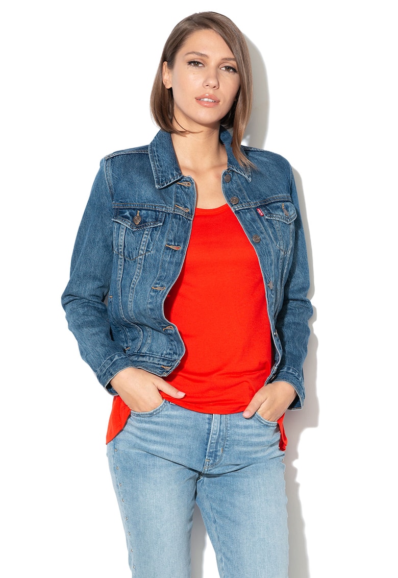 Jacheta din denim Original Trucker - Albastru royal