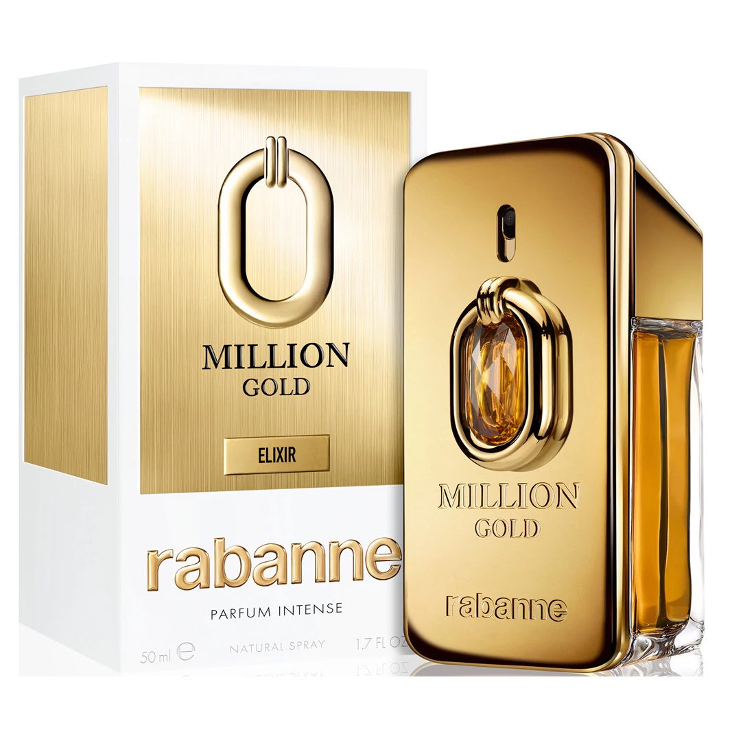 Paco Rabanne Million Gold Elixir, Parfum Intense, Barbati (Gramaj: 50 ml)