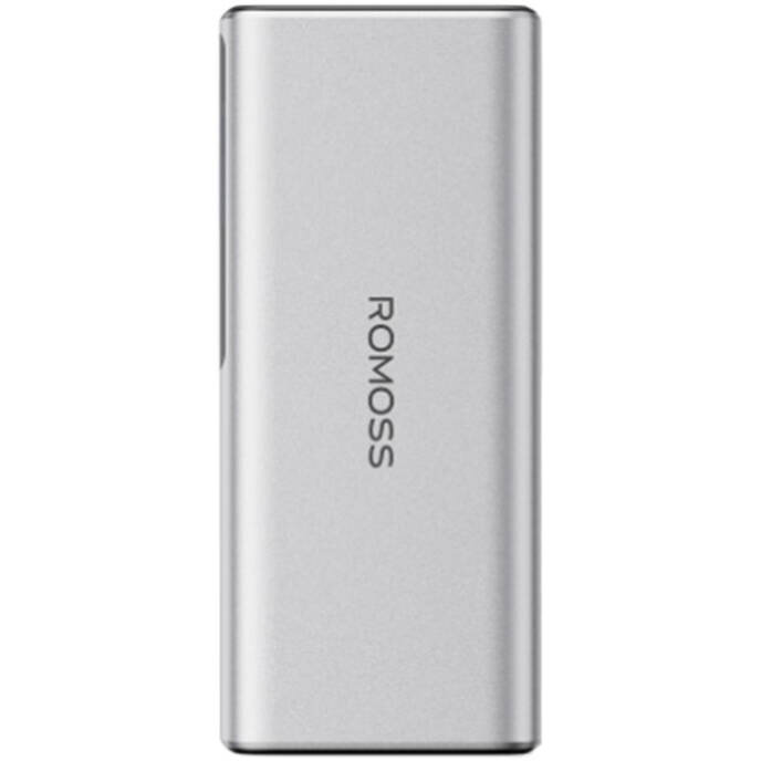 Acumulator extern PPU10, 10000 mAh, 130W, USB/USB-C, Argintiu