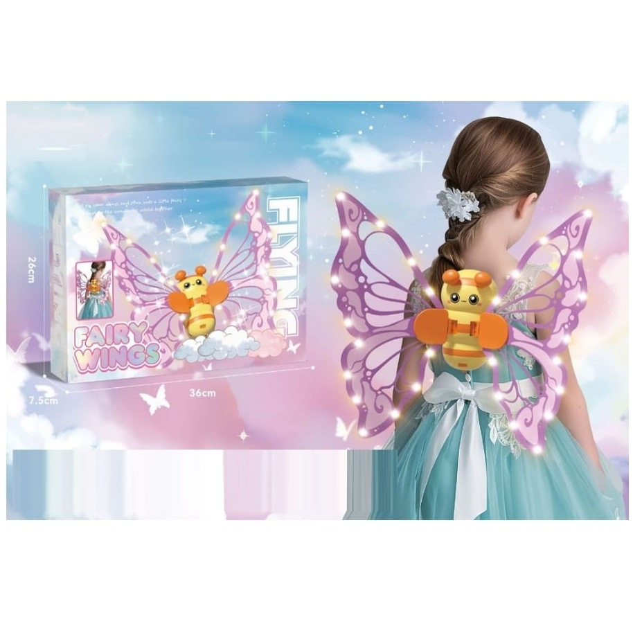Aripi de zana electrice cu lumini si sunete Fairy Wings pentru copii