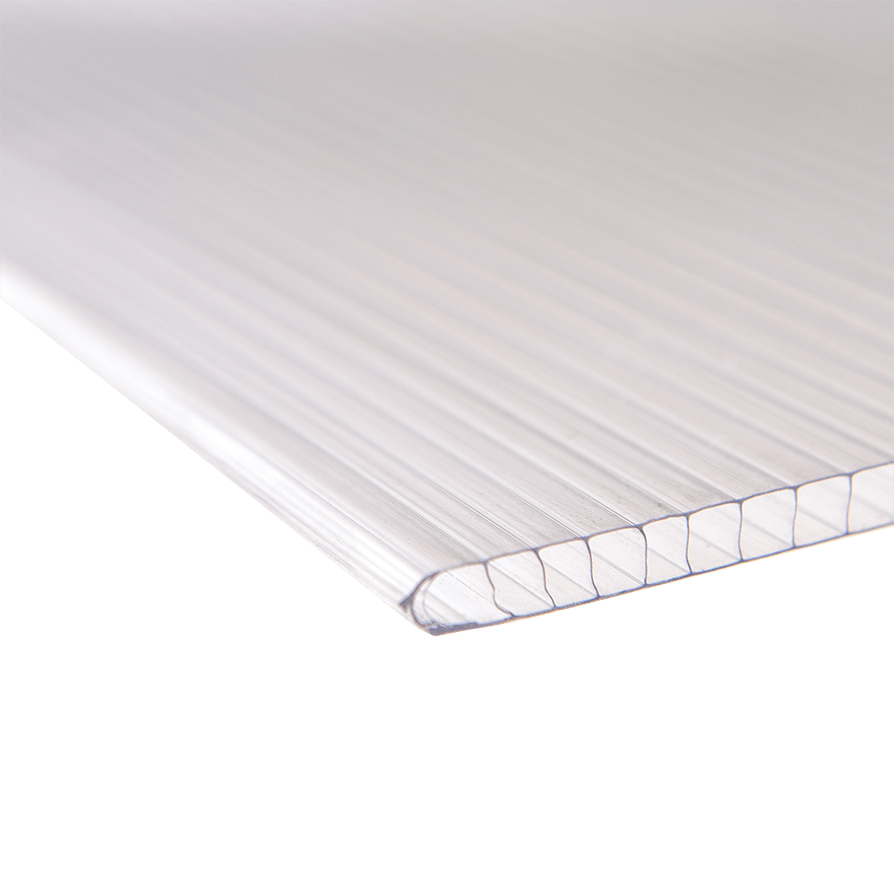 Policarbonat celular, transparent, ignifug, 6 x 2,10 m x 6 mm