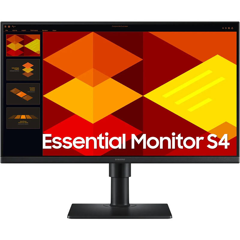 Monitor LED Essential S4 S40GD LS24D406GAUXEN 24 inch FHD IPS 5ms 100Hz Black