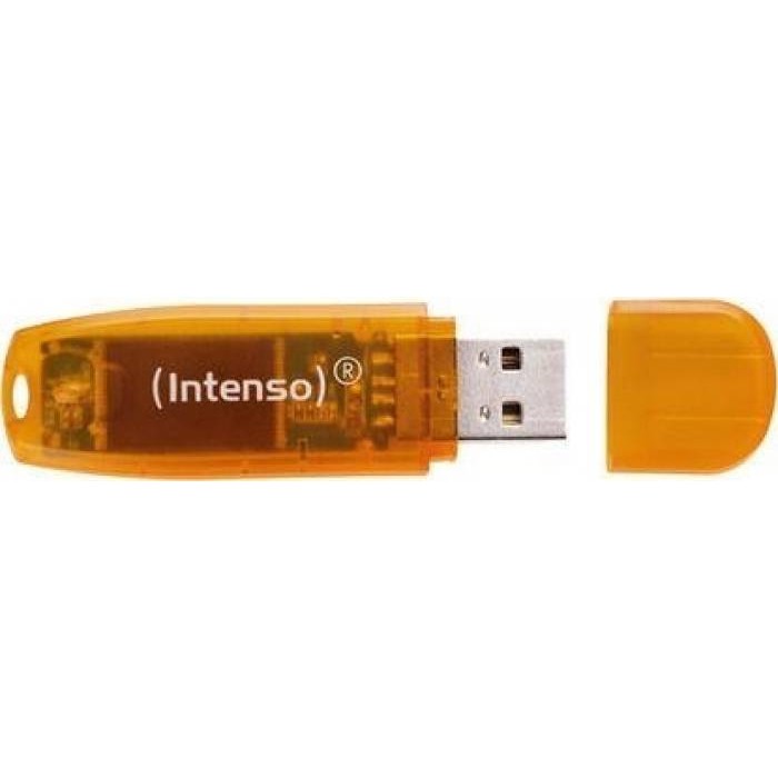 USB Flash Drive Intenso Rainbow Line 64 GB Portocaliu