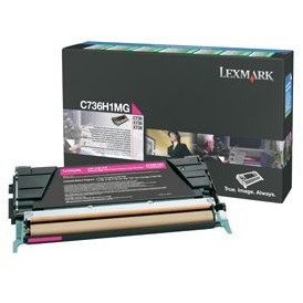 Toner Lexmark magenta | return | 10000pgs | C736/X736/X738