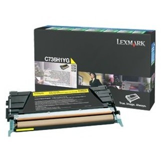 Toner Lexmark galben| return | 10000pgs | C736/X736/X738
