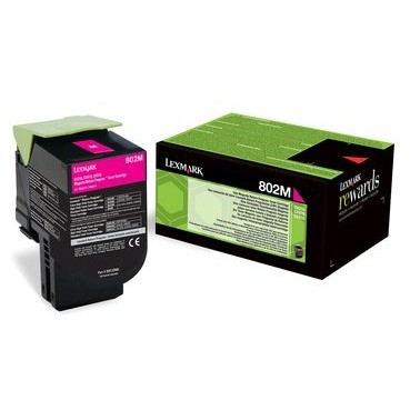 Toner Lexmark 802M magenta | return | 1000 pgs| CX310dn / CX310n / CX410de / CX4