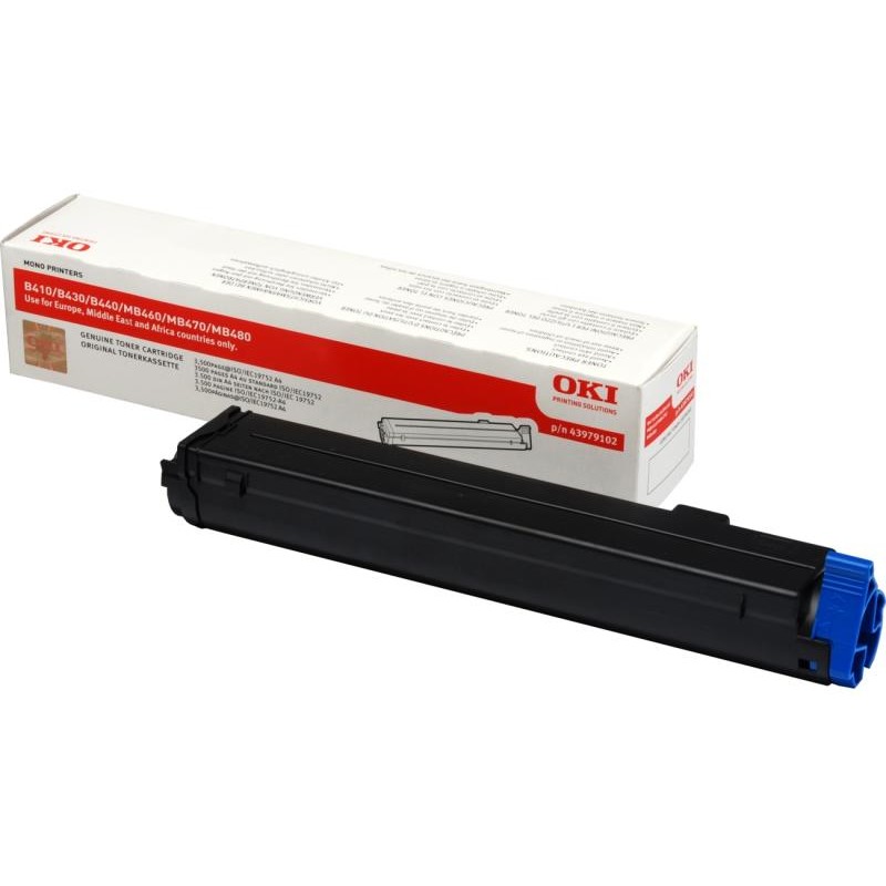 Toner OKI negru| 3500pag | B410/B430/B440/MB460/470/480