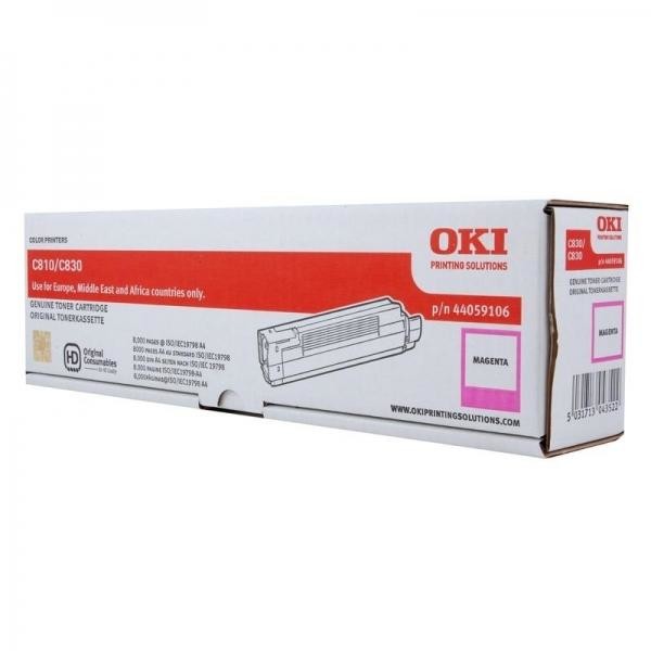 Toner OKI magenta | 8000pag | C810/C830