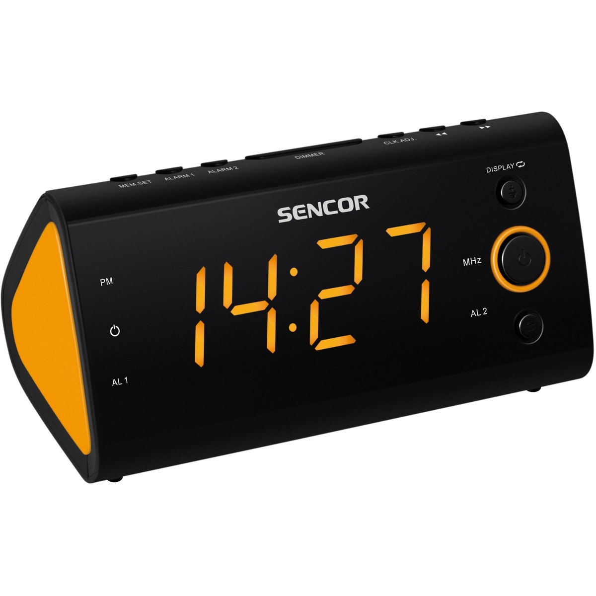 Radio ceas desteptator Sencor SCR 170, portocaliu