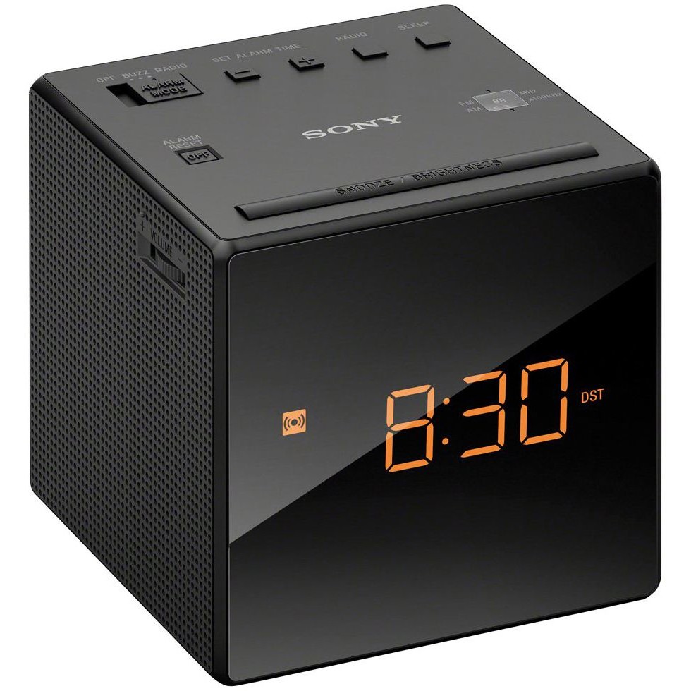 Radio cu ceas Sony ICFC1B.CED, negru