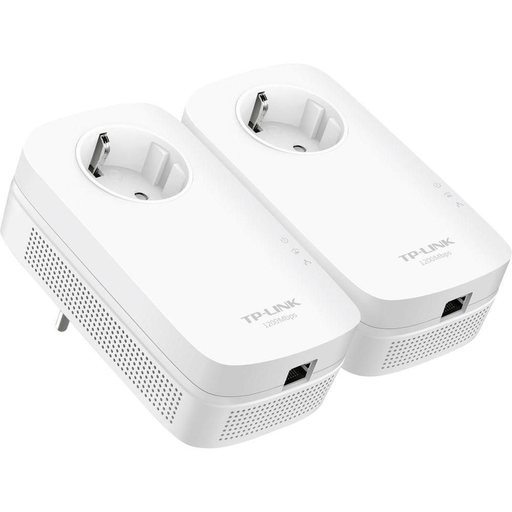 Kit Adaptoare Powerline TP-Link TL-PA8010P, Gigabit, 1200 Mbps, 2 Bucati