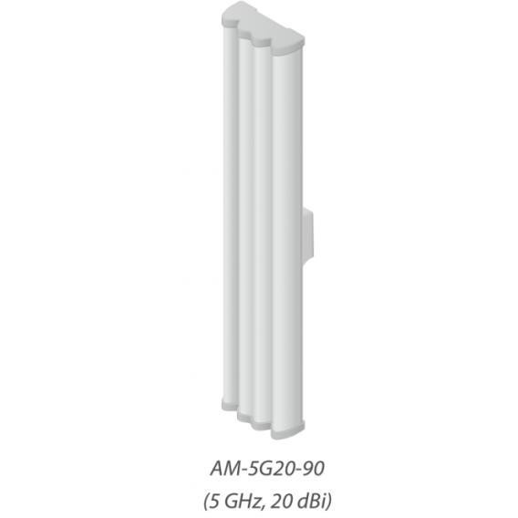 Ubiquiti AM-5G20 5GHz AirMax 2x2 MIMO Basestation Sector Antenna 20dBi, 90deg