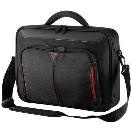 Targus geanta laptop Classic+Clamshell 13-14.1 in/33-35,8cm, negru si rosu