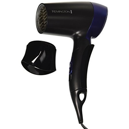 Uscator de par pentru voiaj Remington D2400, 1400 W, Negru/Argintiu
