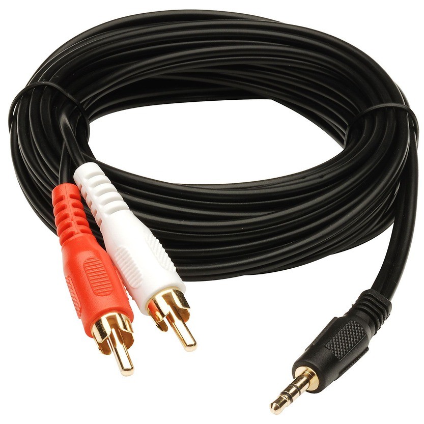 Cablu Audio Stereo Jack La RCA, 5 M, Gembird