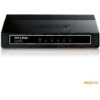 Tp-Link 5-port Desktop Gigabit Switch, 5 10/100/1000M RJ45 ports, plastic case