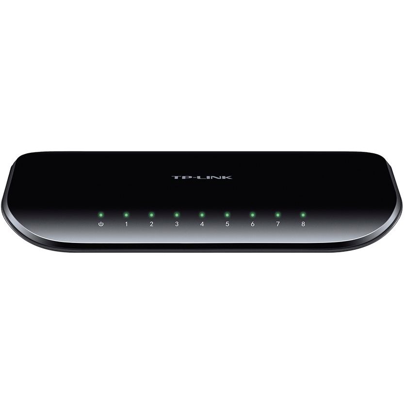 Tp-Link 8-port Desktop Gigabit Switch, 8 10/100/1000M RJ45 ports, plastic case