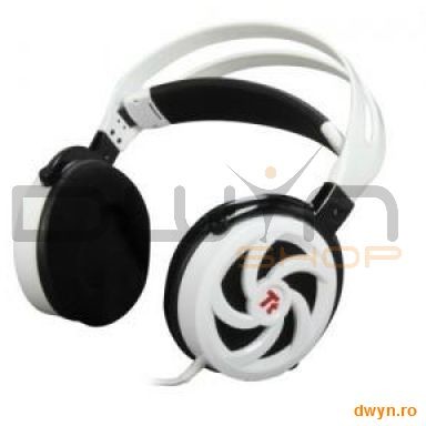Thermaltake Tt eSPORTS SHOCK Spin HD White, placa de sunet USB 7.1 virtual surround inclusa (castile
