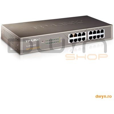 Switch 16 Port-uri 10/100, carcasa metalica 1U 13-inch