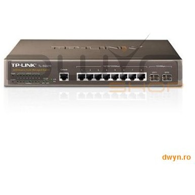 Switch L2 cu management 8 Porturi 10/100/1000M, 2 slot SFP gigabit