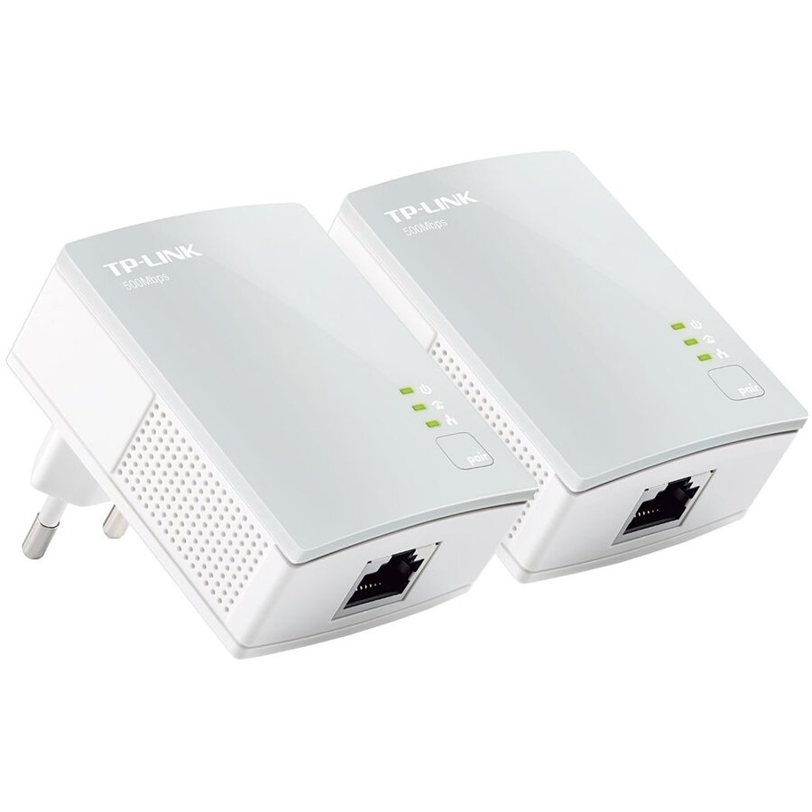 Kit Adaptor Powerline Ethernet 500Mbps, ultra compact, port 100M