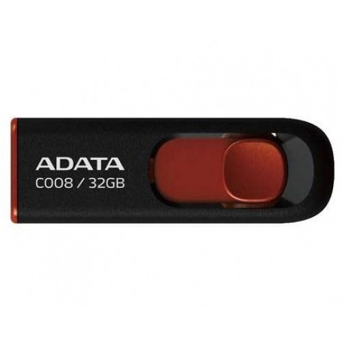 USB 2.0 32 GB ADATA C008 Black&Red 'AC008-32G-RKD'