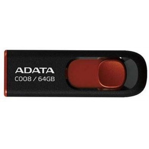 USB Flash Drive ADATA Classic Series C008 64 GB Black-Red