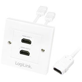 Priza HDMI, 2 porturi mama, Logilink 'AH0015'