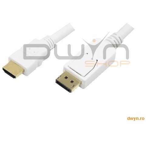CABLU Display Port to HDMI, white,2m 'CV0055'