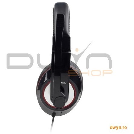 Casti cu microfon USB - dimensiune mare, black