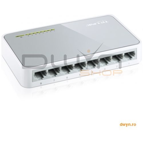 Switch 8 Port-uri 10/100, carcasa plastic