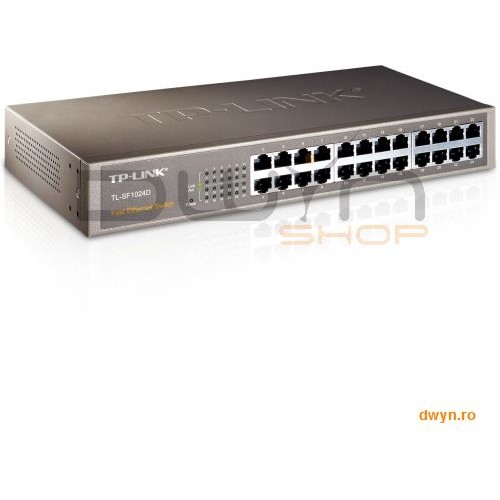 Switch 24 Port-uri 10/100, carcasa metalica 13-inch