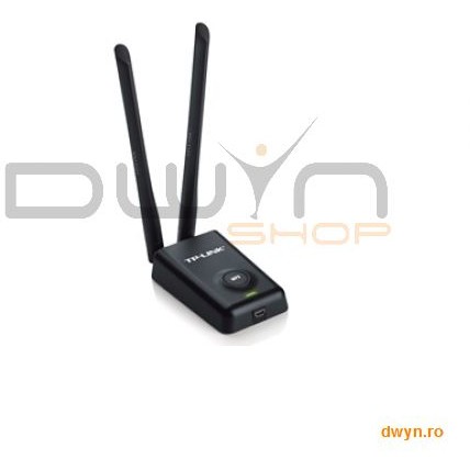 Placa Retea Wireless USB 300Mbps High Power pana la 500mw, Realtek, 1T2R, 2.4GHz, 2 antene detasabil