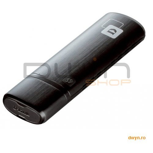 D-Link, Adaptor Wireless AC1200, 866Mbps 5GHz + 300Mbps 2.4GHz, USB 3.0, Dual Band, USB cradle, rev.