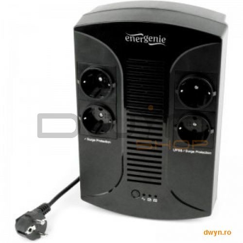 UPS GEMBIRD  850VA w. AVR ADVANCED, 4 x Schuko, 'EG-UPS-002'