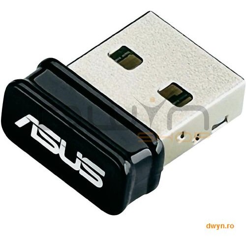 ASUS, Wireless N USB NANO Adapter, 802.11n, 150Mbps