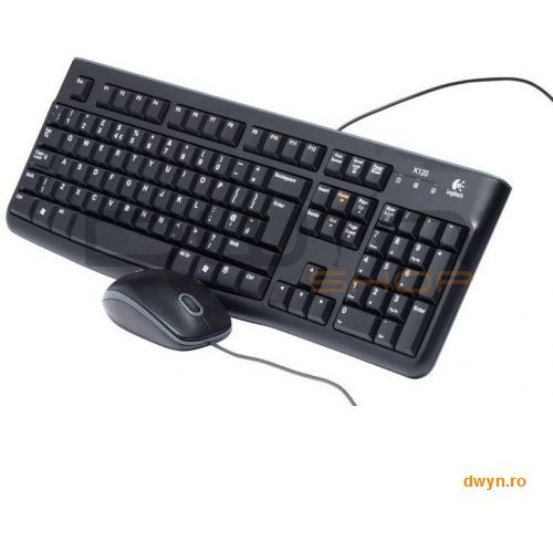 Wired KIT Logitech 'MK120' Desktop Kit, 'B110' Mouse, USB, black '920-002563'