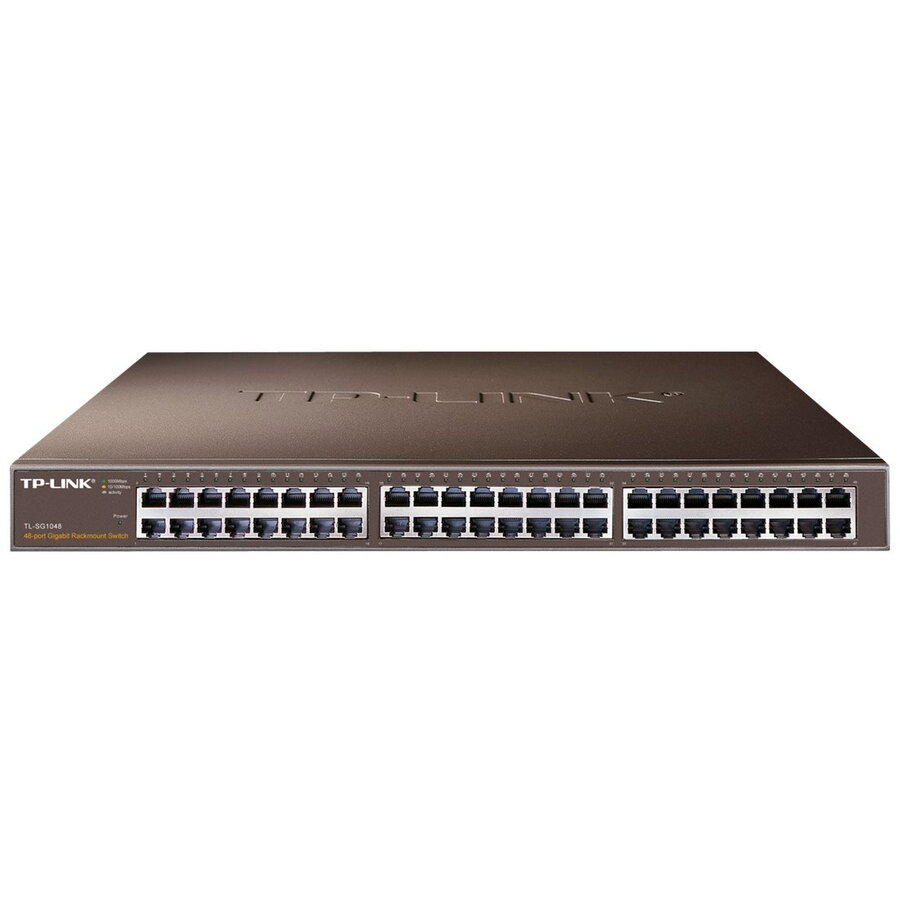 Switch 48 Port-uri 10/100/1000 Gigabit, carcasa metalica 1U 19-inch