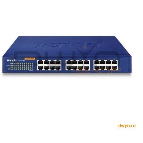 Switch 24 port-uri 10/100/1000 Mbps Gigabit, carcasa metalica 1U 19-inch