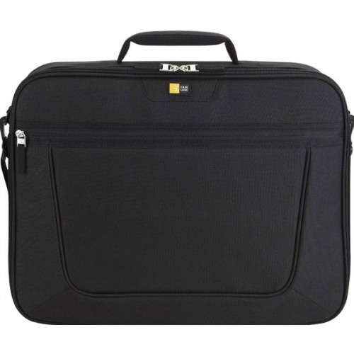 Geanta laptop 17' Case Logic, buzunar frontal, poliester, black 'VNCI217'
